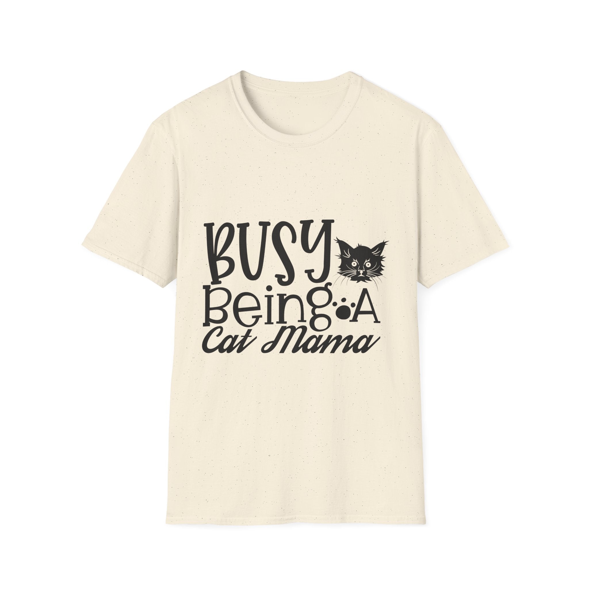 Cat Mama T-Shirt – "Busy Being a Cat Mama" Cute Cat Lover Tee