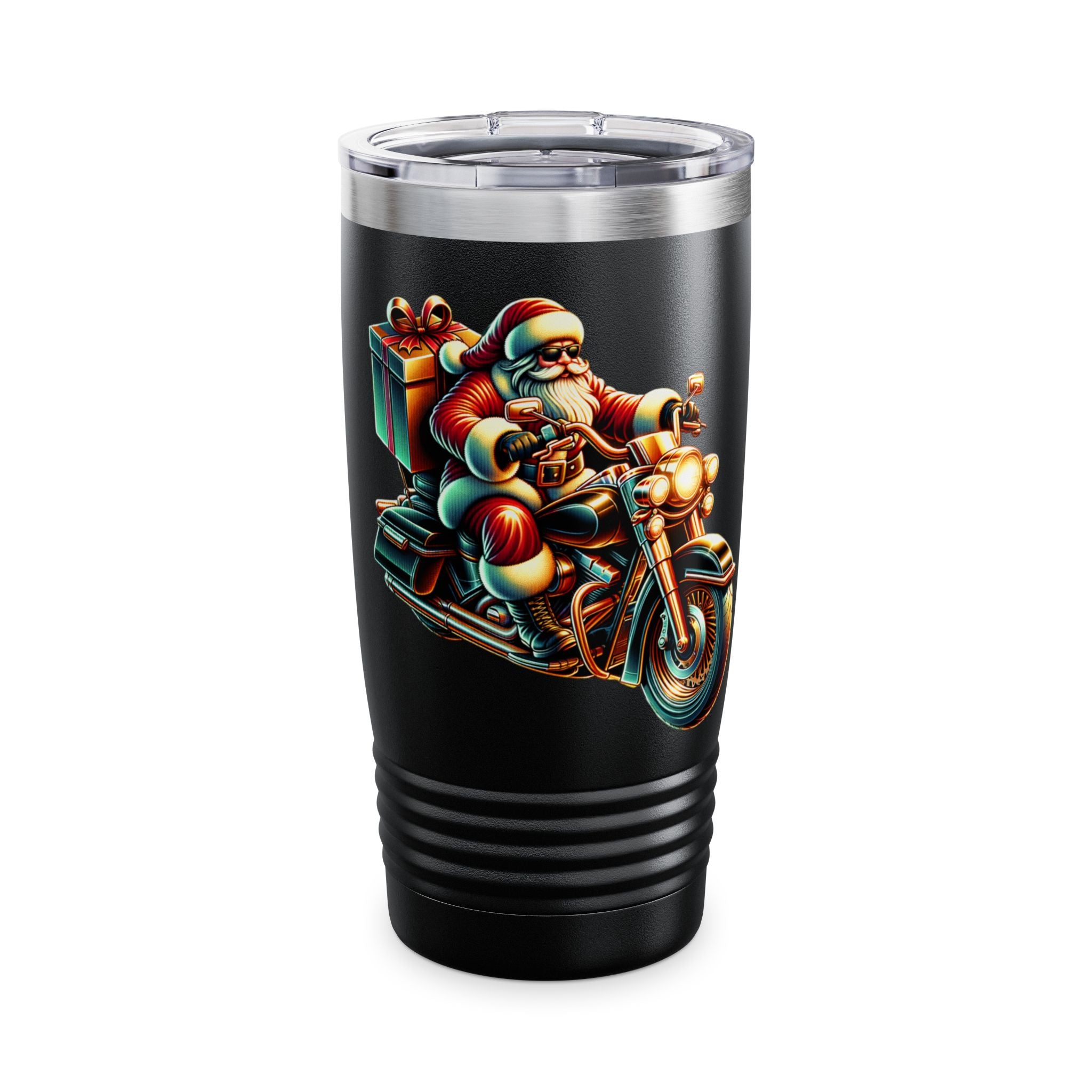 Santa Motorcycle Tumbler
