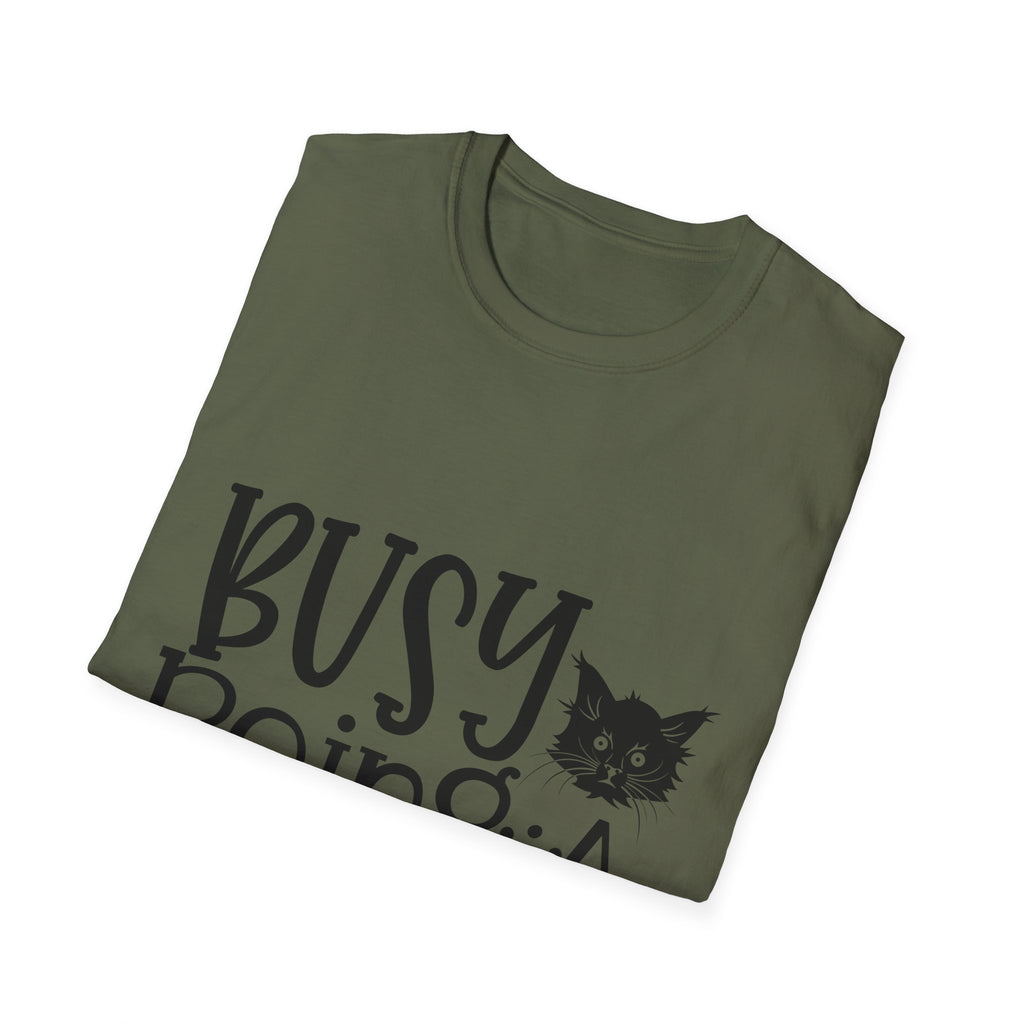 Cat Mama T-Shirt – "Busy Being a Cat Mama" Cute Cat Lover Tee