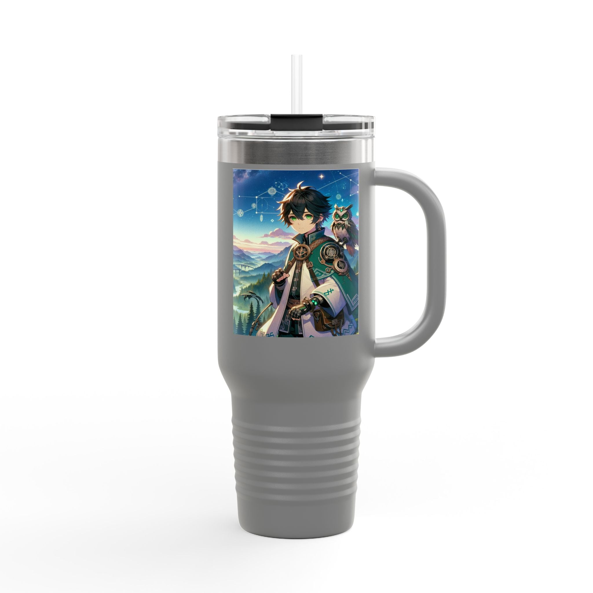 Fantasy-Themed Insulated Travel Mug