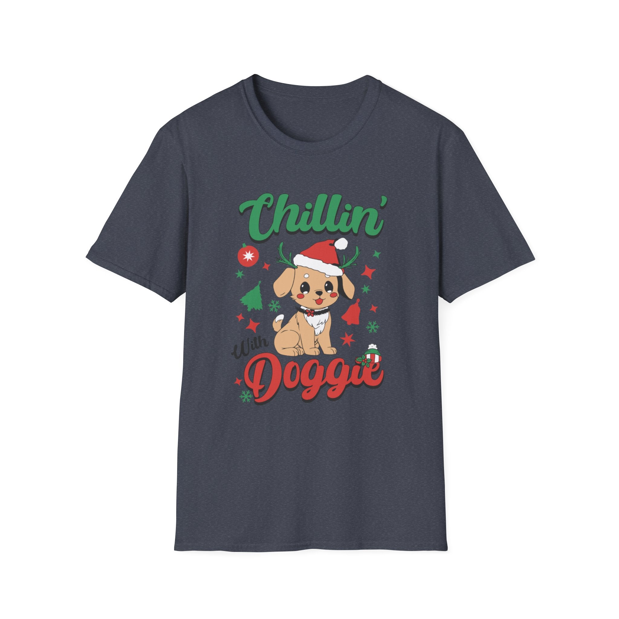 Chillin' With Doggie Christmas Tee