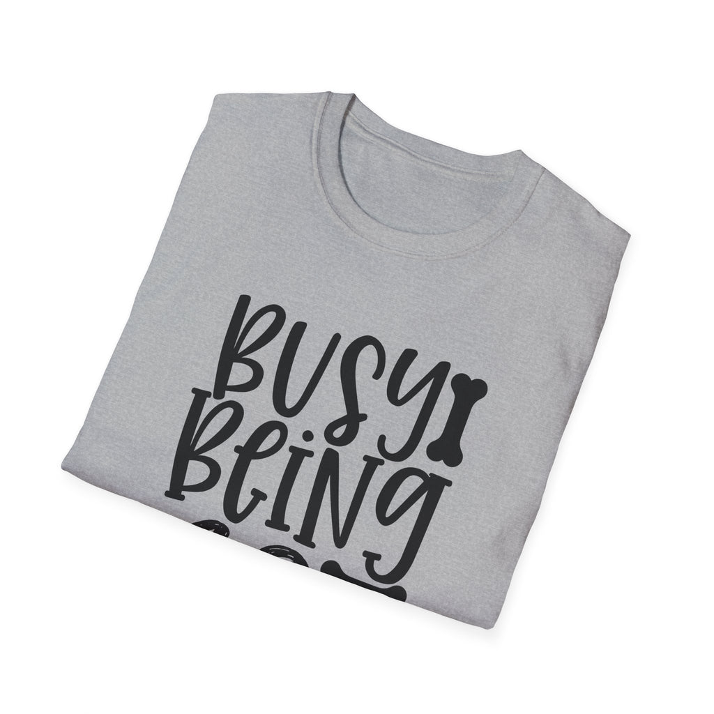 Dog Mama T-Shirt – "Busy Being a Dog Mama" Cute Paw Print Tee