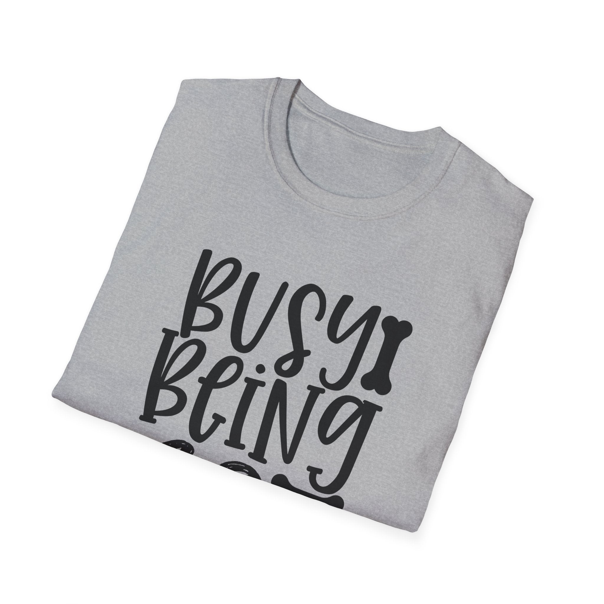 Dog Mama T-Shirt – "Busy Being a Dog Mama" Cute Paw Print Tee