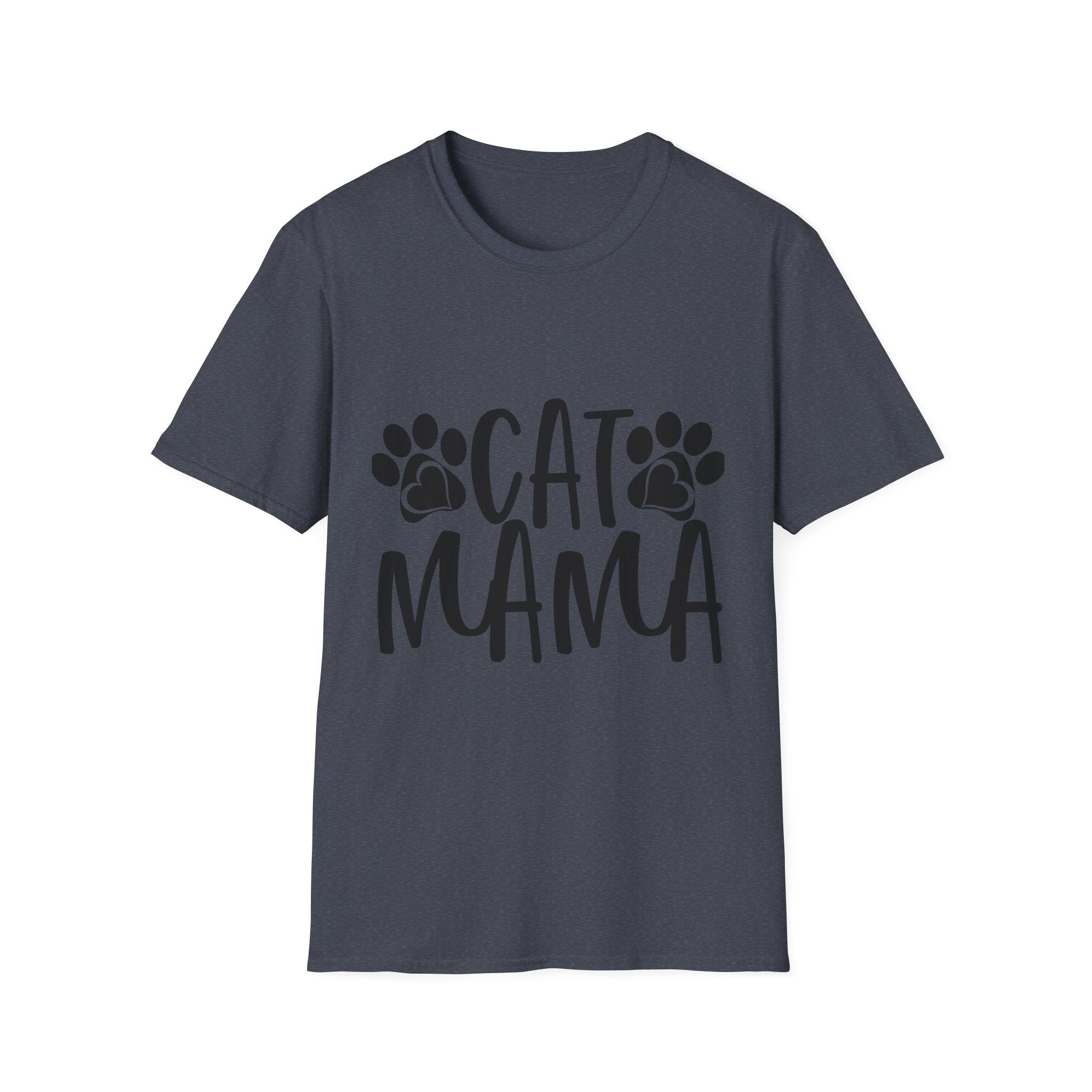 Cat Mama T-Shirt – Paw Print Graphic Tee for Cat Lovers