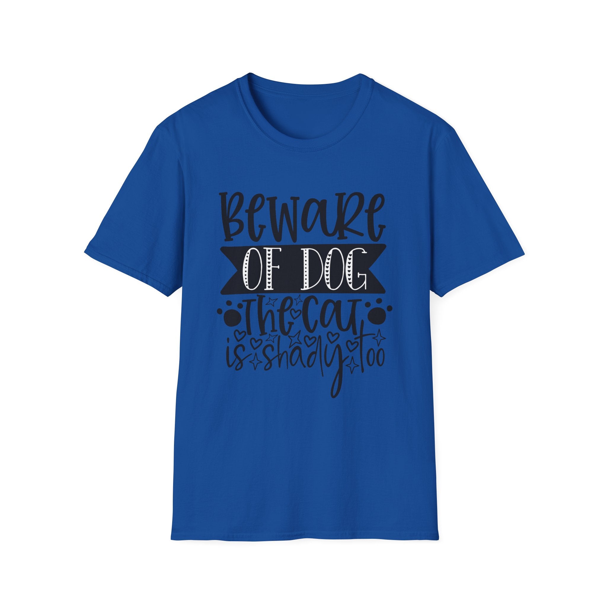Beware of Dog, The Cat Is Shady Too T-Shirt