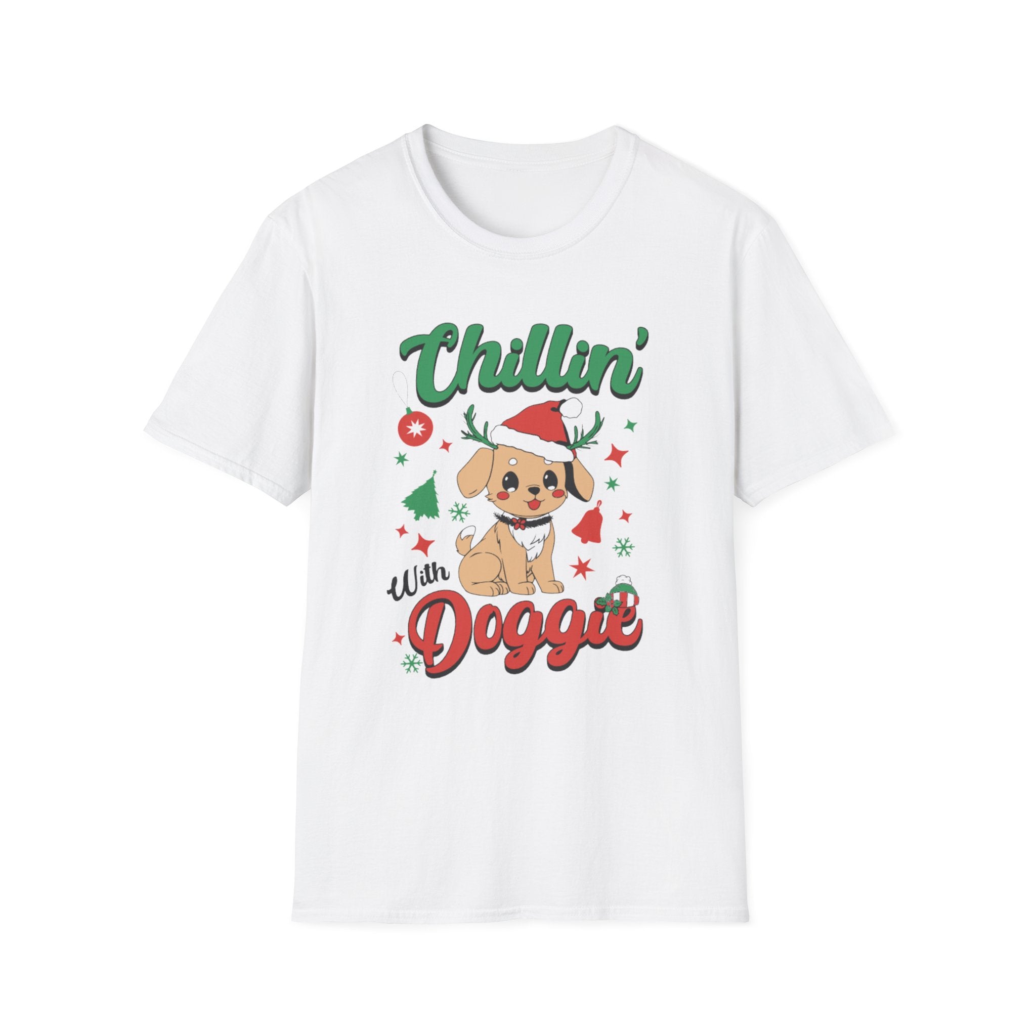 Chillin' With Doggie Christmas Tee