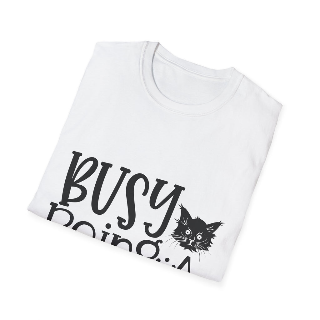 Cat Mama T-Shirt – "Busy Being a Cat Mama" Cute Cat Lover Tee
