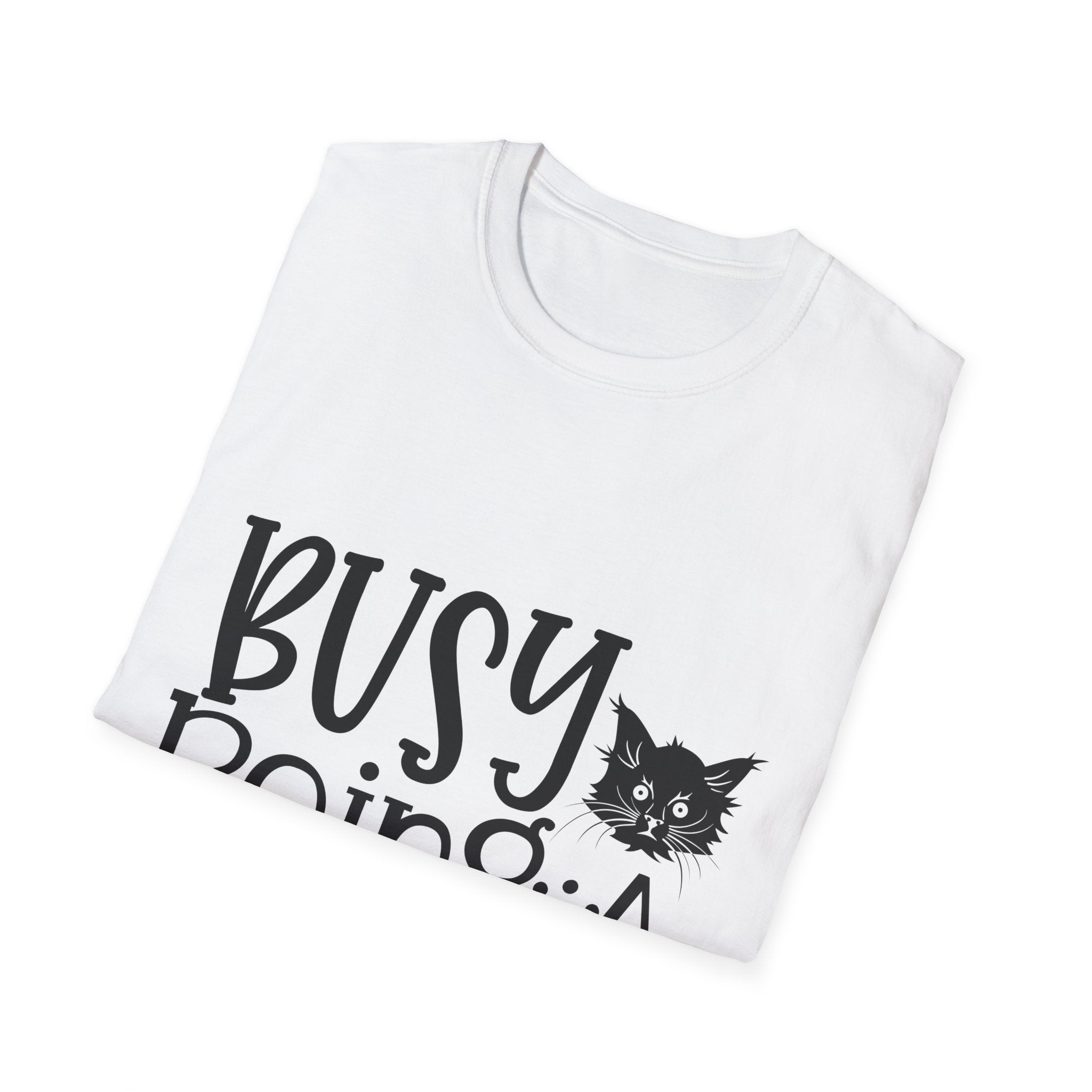 Cat Mama T-Shirt – "Busy Being a Cat Mama" Cute Cat Lover Tee