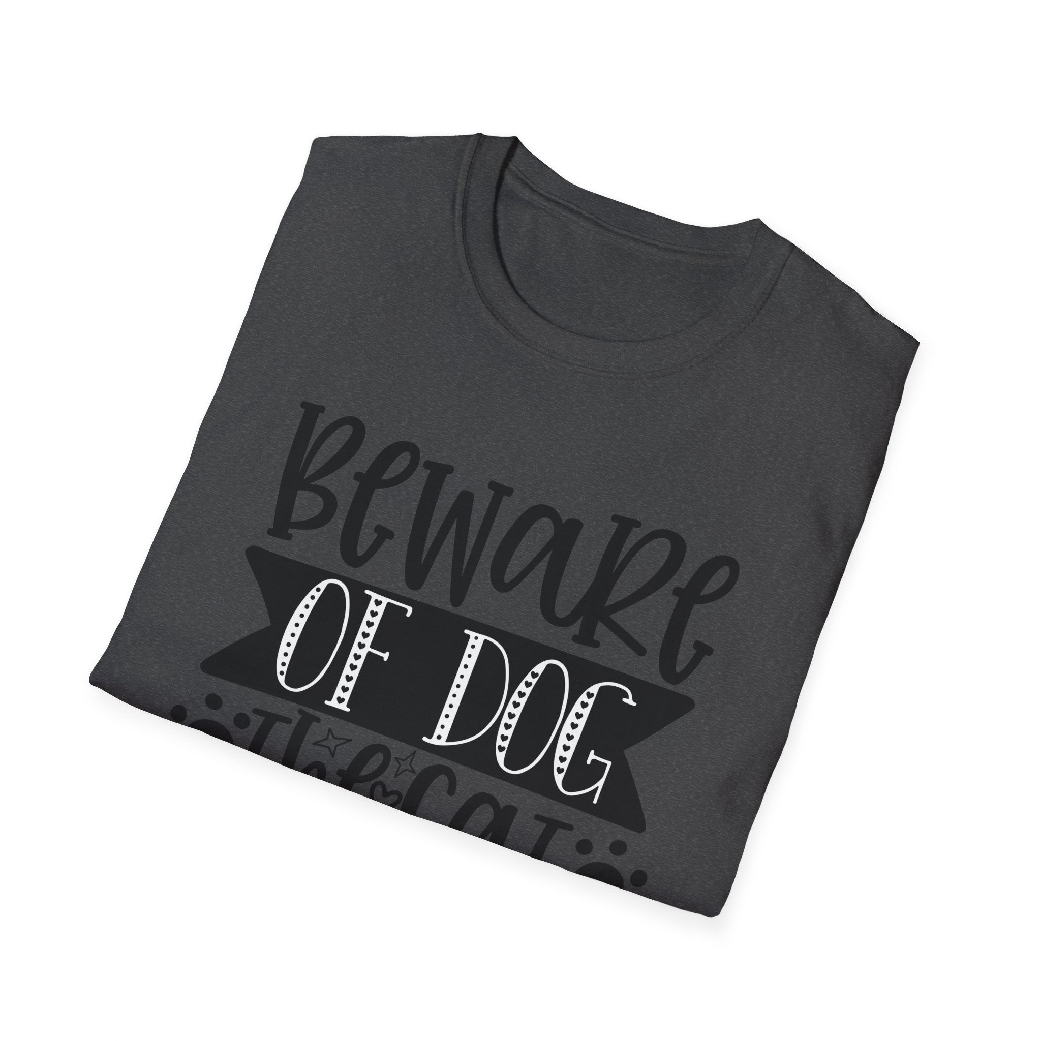 Beware of Dog, The Cat Is Shady Too T-Shirt