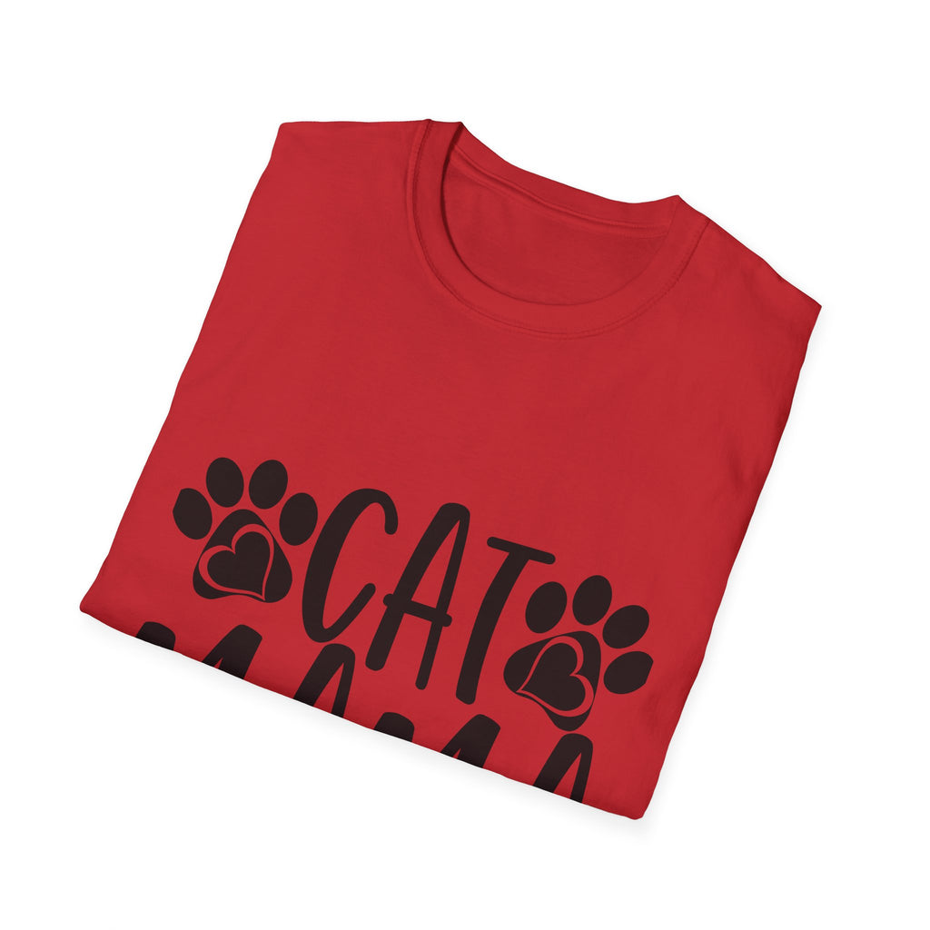Cat Mama T-Shirt – Paw Print Graphic Tee for Cat Lovers