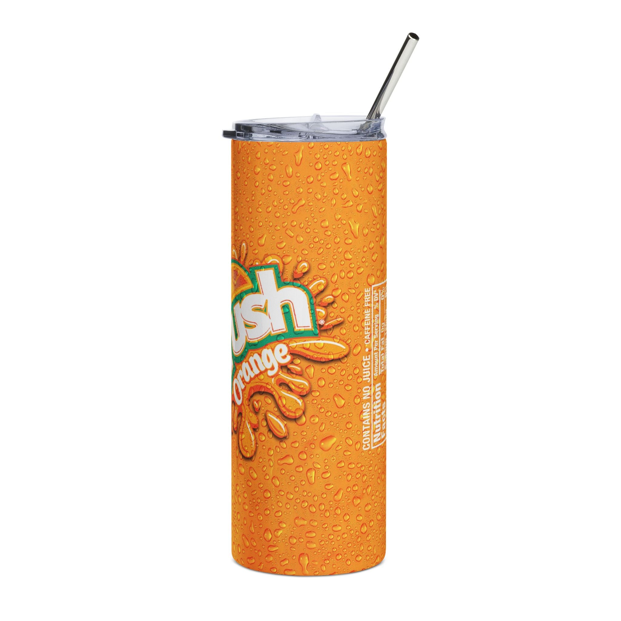 Tumbler - Orange Soda Crush Logo Slim 20oz Stainless Steel Tumbler