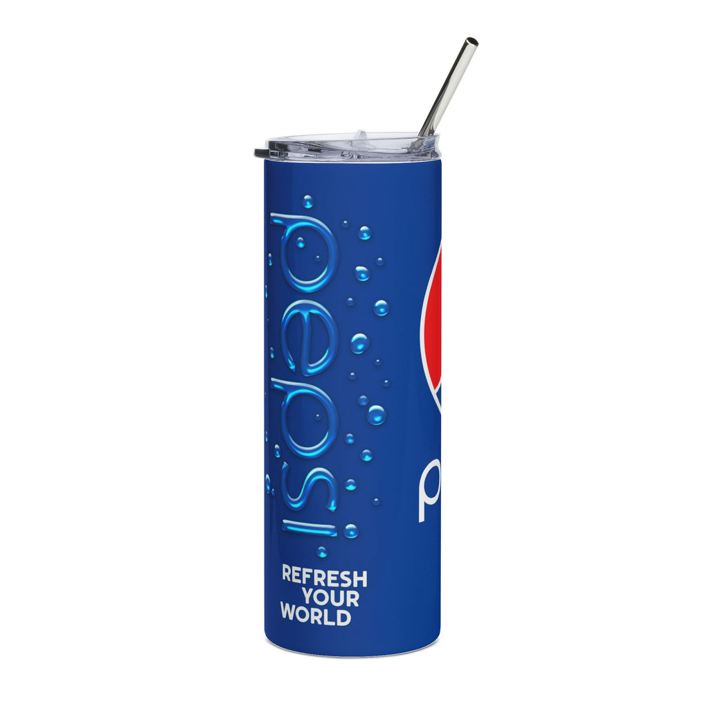 Pepsi Logo 20oz Stainless Steel Tumbler — Insulated Slim Travel Cup