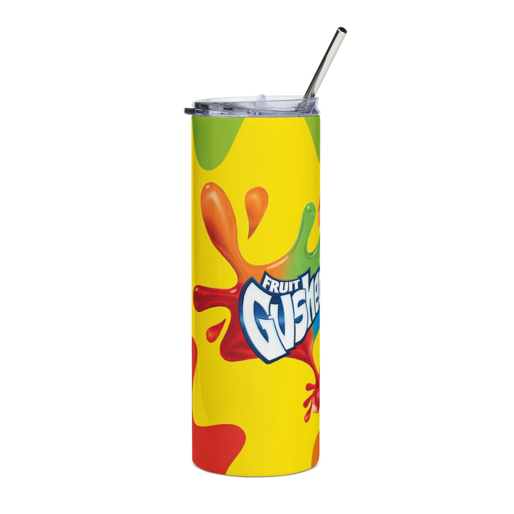 Fruit Gushers Yellow Slim Tumbler — 20oz Stainless Steel Drink Cup
