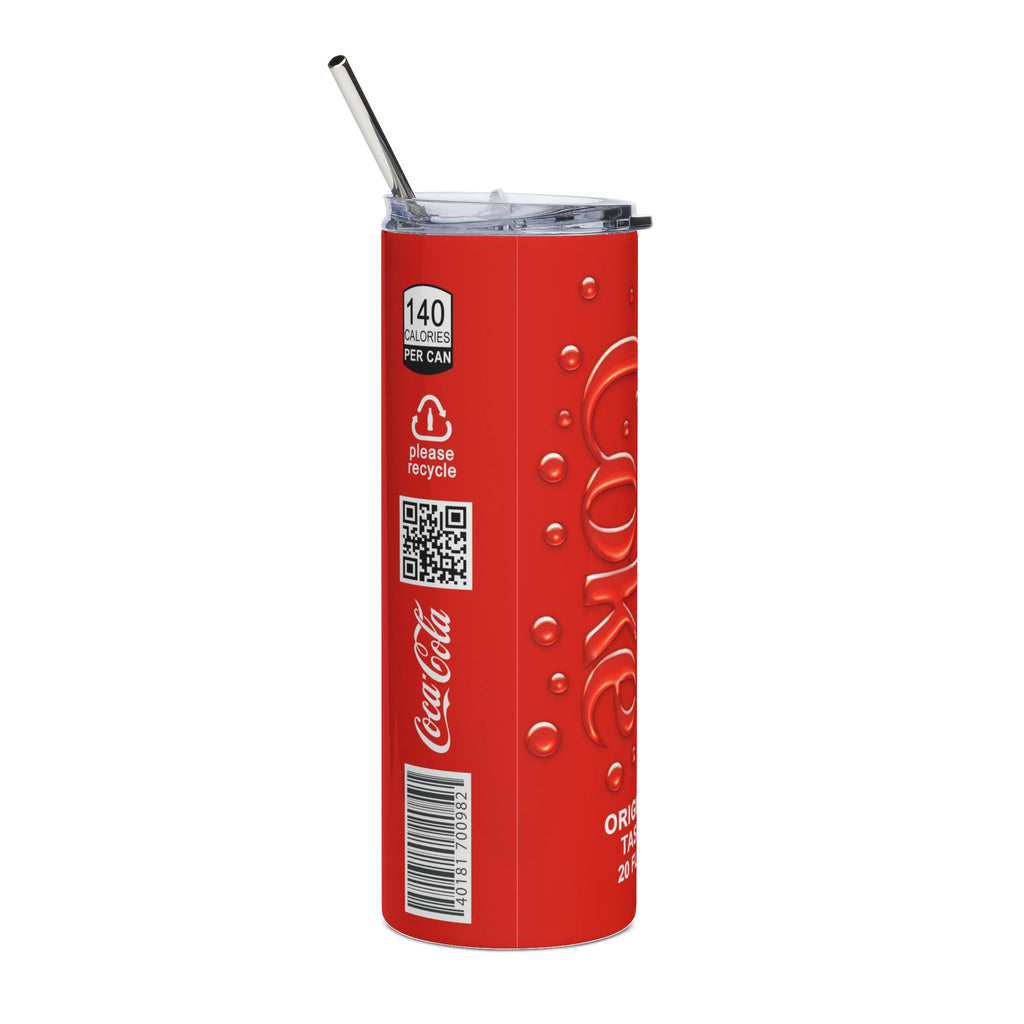 Coca-Cola Red 20oz Stainless Steel Tumbler - Slim Insulated Travel Cup