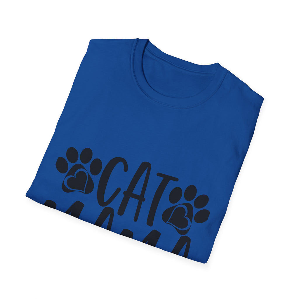 Cat Mama T-Shirt – Paw Print Graphic Tee for Cat Lovers