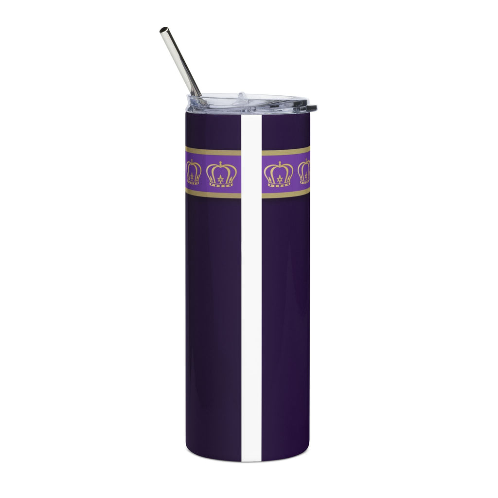 20oz Stainless Tumbler — Regal Purple Bottle Label Design