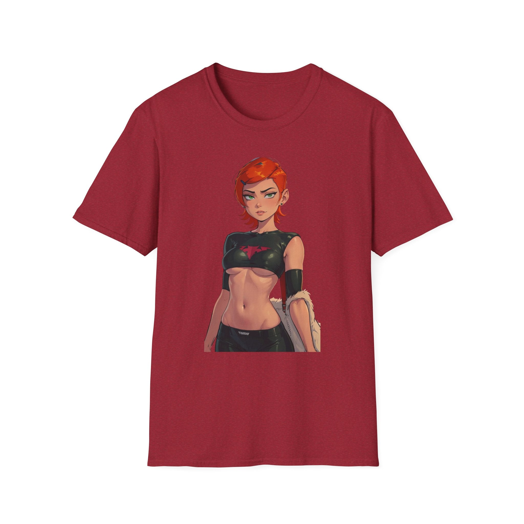 Comic-Style Heroic Graphic Tee