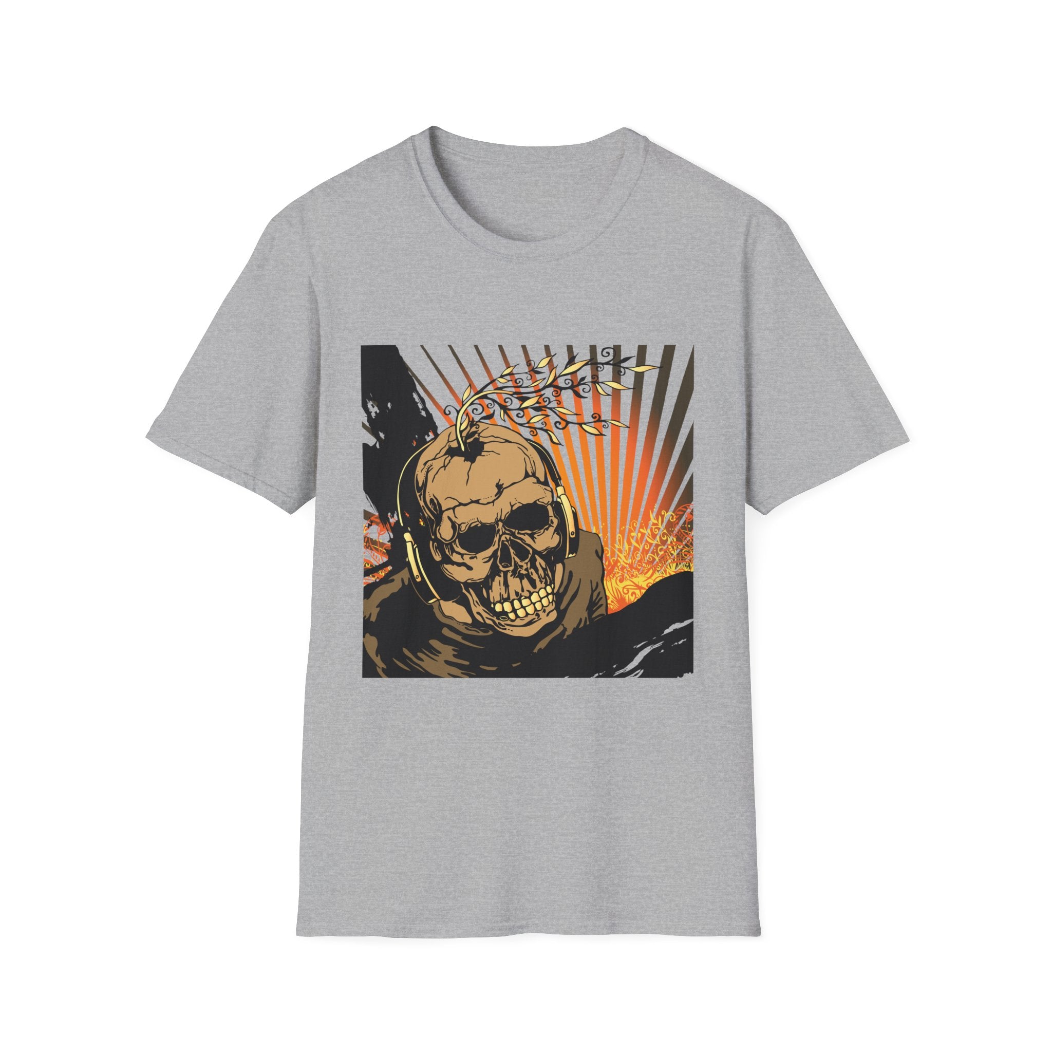 Skull Sunset Graphic T-Shirt