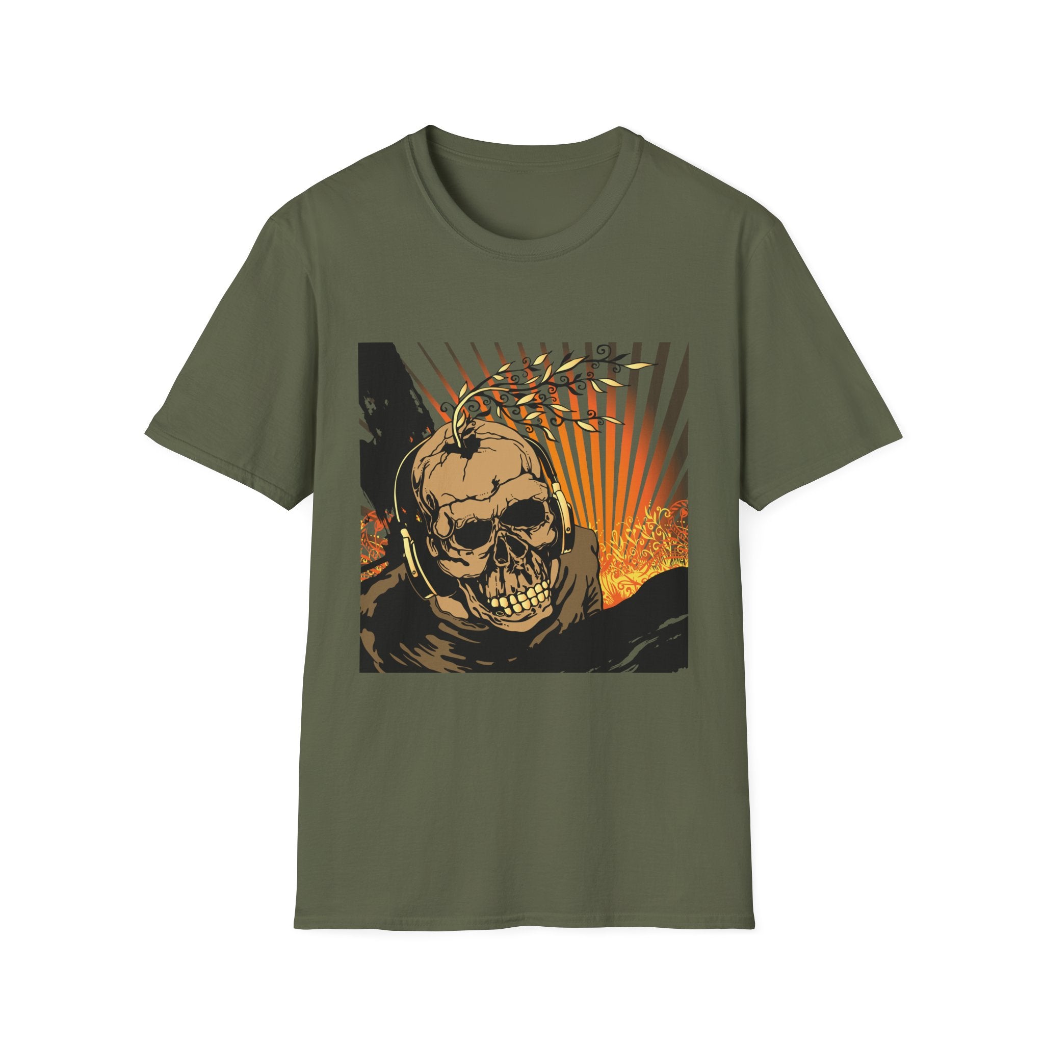 Skull Sunset Graphic T-Shirt