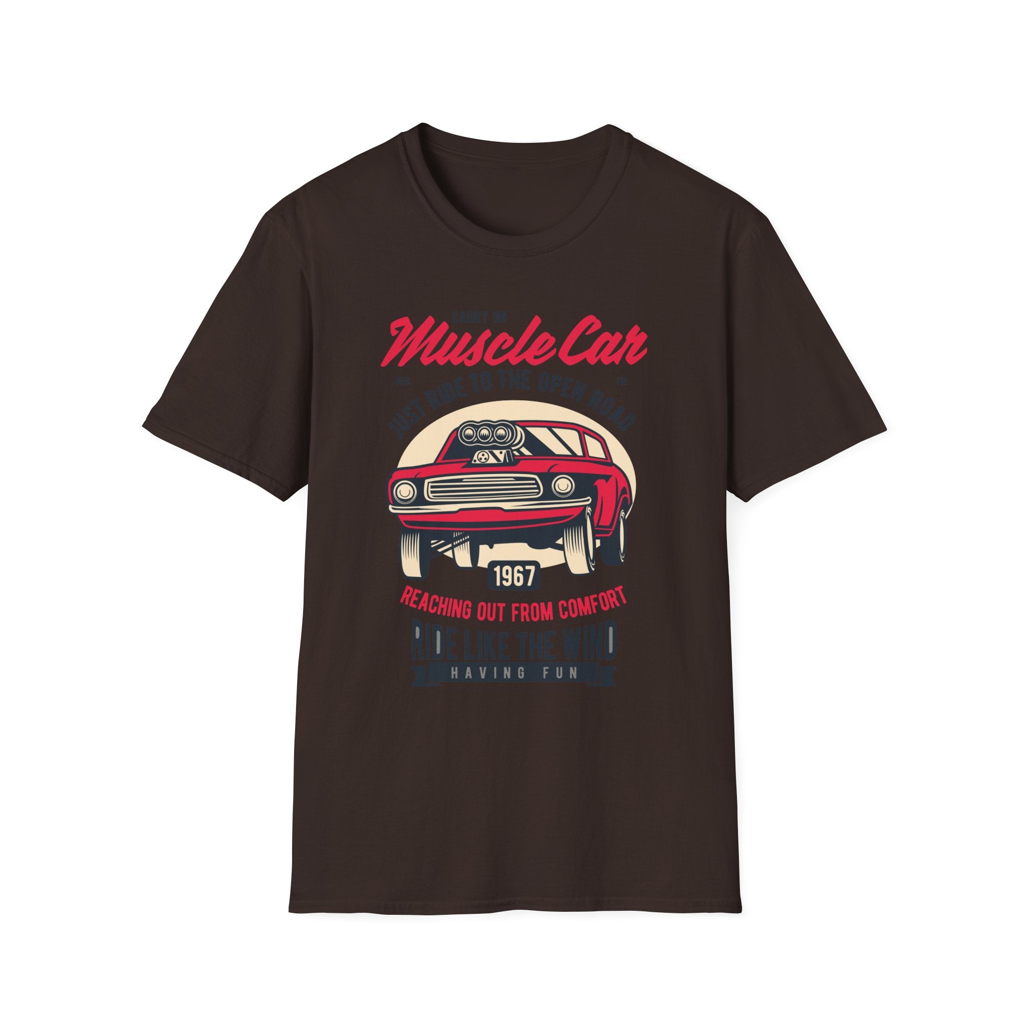 Muscle Car Vintage Tee — "Ride Like the Wind" Classic Car T-Shirt