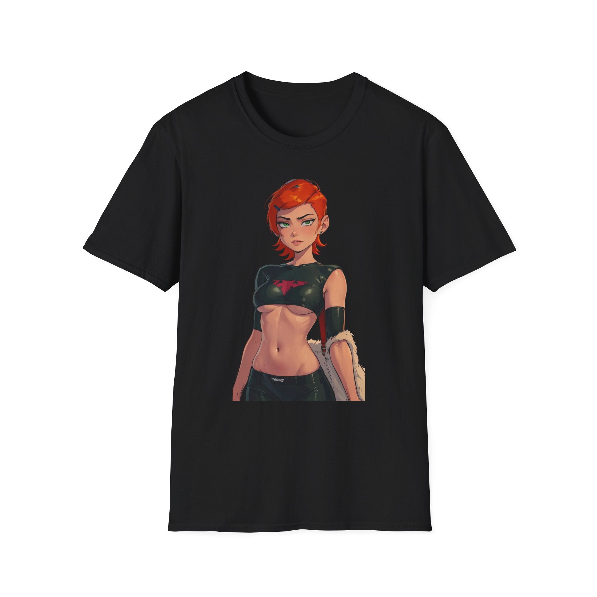 Comic-Style Heroic Graphic Tee